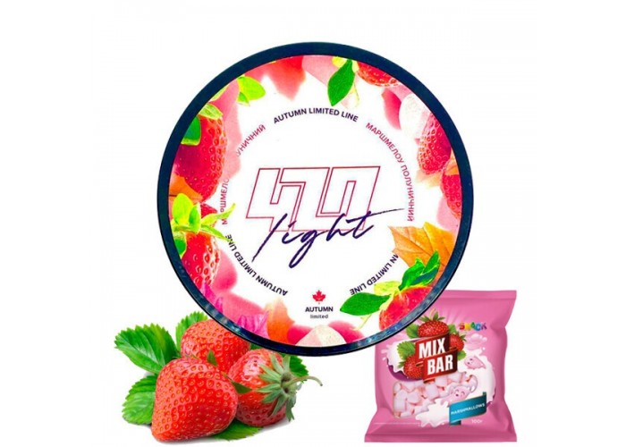 Табак для кальяна 420 Light Маршмелоу Клубничный, 100 г Табак для кальяна 420 Light Маршмелоу Клубничный, 100 г