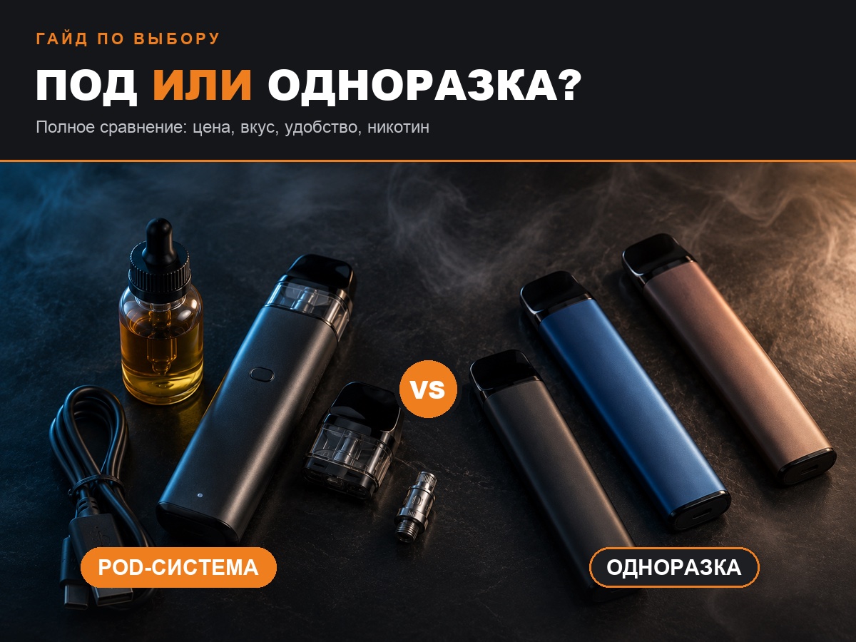 Под или одноразка: что выбрать — подробное сравнение