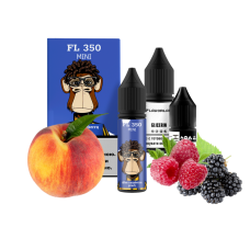 Набор Flavorlab FL350 Mini Blue Raspberry Peach (Голубая Малина Персик) 50 мг 15 мл