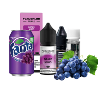 Набор Flavorlab Triple Strong Grape Soda (Виноградная Газировка) 65 мг 30 мл