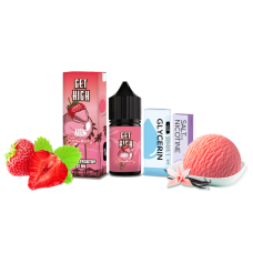 Набор для самозамеса Get High Airy Strawberry (Айри Стравберри) 50 мг 30 мл