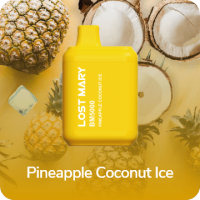 Lost Mary BM5000 Pineapple Coconut Ice 50 мг – Одноразовая электронная сигарета Лост Мэри Ананас Кокос Лед