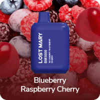 Lost Mary BM5000 Strawberry Blueberry Cherry 50 мг – Одноразовая электронная сигарета Лост Мэри Клубника Черника Вишня
