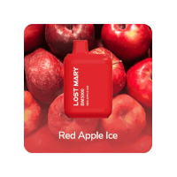 Lost Mary BM5000 Red Apple Ice 50 мг – Одноразовая электронная сигарета Лост Мэри Красное Яблоко Лед