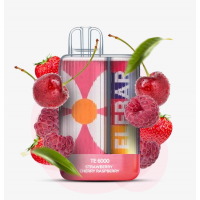 Одноразовая электронная сигарета Elf Bar Strawberry Cherry Raspberry (Клубника Вишня Малина) TE6000
