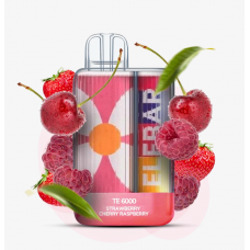 Одноразовая электронная сигарета Elf Bar Strawberry Cherry Raspberry (Клубника Вишня Малина) TE6000