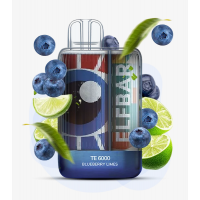 Одноразовая электронная сигарета Elf Bar Blueberry Lime (Черника Лайм) TE6000