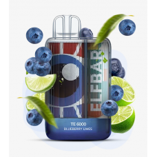 Одноразовая электронная сигарета Elf Bar Blueberry Lime (Черника Лайм) TE6000