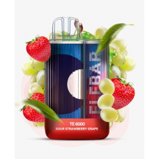 Одноразовая электронная сигарета Elf Bar Sour Strawberry Grape (Сауэр Клубника Виноград) TE6000