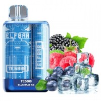 Одноразовая электронная сигарета Elf Bar Blue Razz Ice (Блю Раз Айс) TE6000