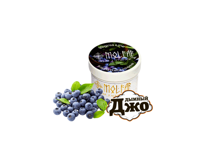 Табак для кальяна Molfar Virginia Line Carpathians Blueberry (Карпатская Голубика, 60 г)  Табак для кальяна Molfar Virginia Line Carpathians Blueberry (Карпатская Голубика, 60 г)