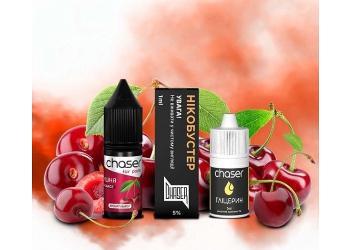 Набор Chaser For Pods 10 мл 50 мг – Вишня Набор Chaser For Pods 10 мл 50 мг – Вишня