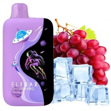 Одноразовая электронная сигарета Elf Bar GH Pro Grape Ice (Виноград Лед) (33000 Затяжек)
