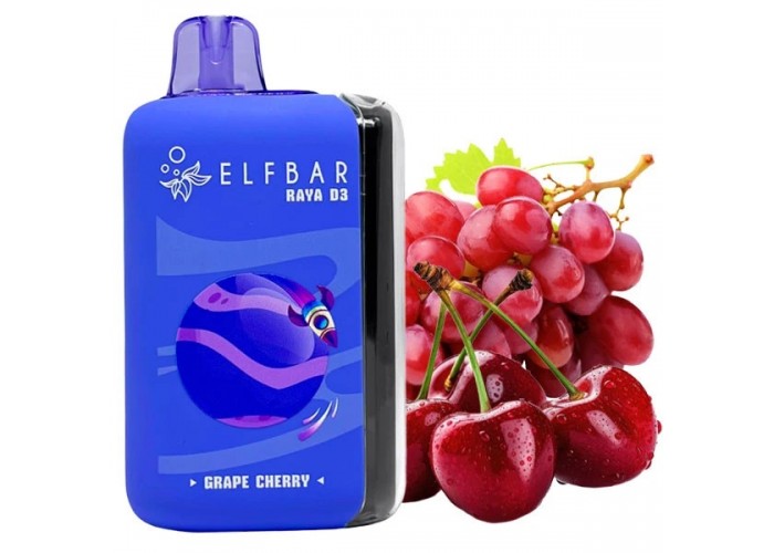 Одноразовая электронная сигарета Elf Bar RAYA D3 Grape Cherry (Виноград Вишня) (25000 Затяжек) Одноразовая электронная сигарета Elf Bar RAYA D3 Grape Cherry (Виноград Вишня) (25000 Затяжек)