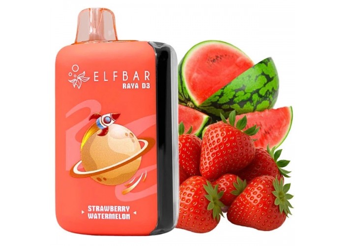 Одноразовая электронная сигарета Elf Bar RAYA D3 Strawberry Watermelon (Клубника Арбуз) (25000 Затяжек) Одноразовая электронная сигарета Elf Bar RAYA D3 Strawberry Watermelon (Клубника Арбуз) (25000 Затяжек)