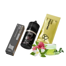 Набор Chaser Black Jasmine Raz Tea Ultra (Жасмин Малина Чай) 65 мг 30 мл