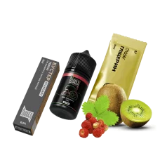 Набор Chaser Black Kiwi Wild Strawberry Ultra (Киви Земляника) 65 мг 30 мл