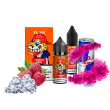 Набор Flavorlab FL350 Ice Raspberry Energy (Малиновый Энергетик Лёд) 50 мг 30 мл