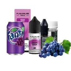 Набор Flavorlab Triple Strong Grape Soda (Виноградная Газировка) 65 мг 30 мл