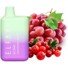 Одноразовая электронная сигарета Elf Bar BC Cranberry Grape (Клюква Виноград) (3000 Затяжек)