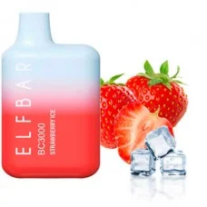 Одноразовая электронная сигарета Elf Bar BC Strawberry Ice (Клубника Лед) (3000 Затяжек)
