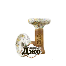 Глиняная чаша Облако Phunnel M Glaze Skittles (Белый с цветным)