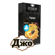 Табак для кальяна Fusion Classic Ice Papaya (Папайя Лёд, 100 г)