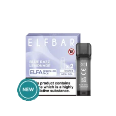 Заправленный картридж ELF BAR ELFA 4ml 5% Blue Razz Lemonade (Лимонад Черника Малина)