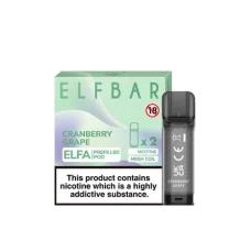 Заправленный картридж ELF BAR ELFA 4ml 5% Cranberry Grape (Клюква Виноград)