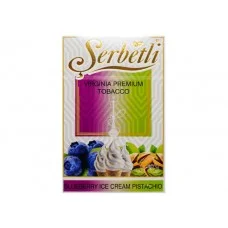 Табак Serbetli Фисташковое мороженное с черникой (Blueberry ice cream pistachio), 50 грамм